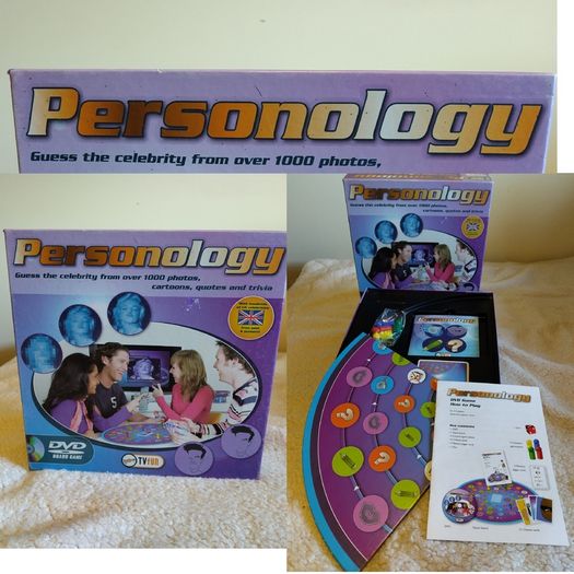 Personology Dvd Trivia Board Game, guess the celebrity,