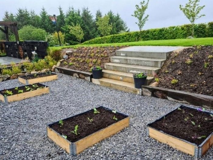 Pallet Collars planters raised beds