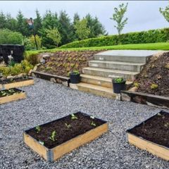Pallet Collars planters raised beds