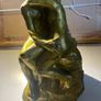 sculpture vintage plaster reproduction of "The Kiss" by French Sculptor Auguste Rodin, statue, Image 2
