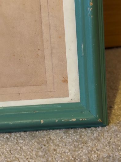 Vintage Framed Beaux Arts Architectural Print 1864 French Pavilion Elevation and Floor Plan