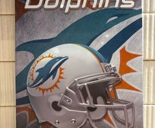 Miami Dolphins Tin Metal Sign