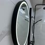 EX Display Black Round LED bathroom mirror Image 3