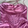 Pink Corset Gown Cally High Slit Image 9