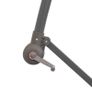 Hanging Parasol with LED Lighting 300 cm Green Metal Pole Image 6