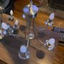 2x maypole Satin Silver chandeliers Image 3