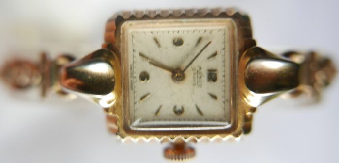 Vintage 1930s MONOR Rolled Gold Watch - Working Vintage Ladies Manual Wind Up Wrist Watch Swiss Made