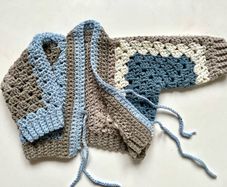 Baby Cardigan 3-6 m/o Handmade Crochet