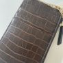 Mobile Wallet with Snap Button and Card Holder | Chocolate Image 3