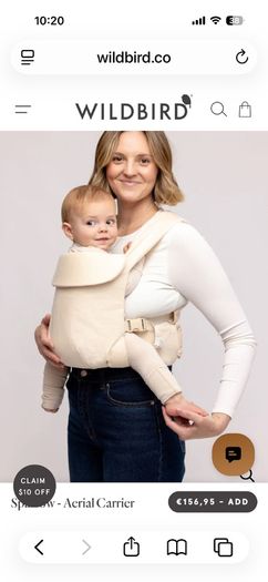 WildBird Aerial Baby Carrier Excellent Condition
