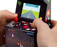 Mini Arcade Machine, 240 Built-In 8-Bit Games, 2.5 Full Colour Screen, 8-Way Joystick, Handheld Retro Games Console