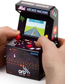Mini Arcade Machine, 240 Built-In 8-Bit Games, 2.5 Full Colour Screen, 8-Way Joystick, Handheld Retro Games Console