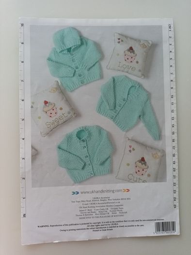 Knitting Pattern - Baby Cardigans 16"-22" chest