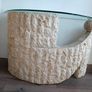 Unique Stone & Glass Hall / Console Table Image 2