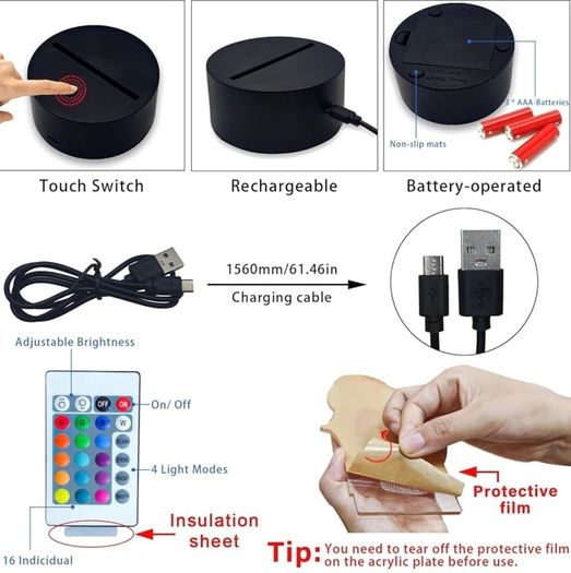 3D Lamp Night Light