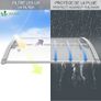 Front Door Canopy Outdoor Awning, Rain Shelter for Back Door, Porch, Patio, Window, 120 x 80 cm Image 5