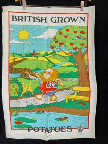 Tea towel, vintage advertising, vintage  marketing, memorabilia