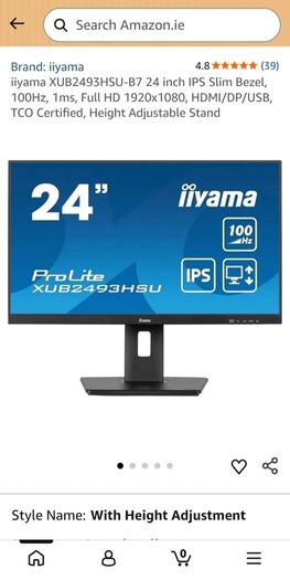iiyama 24" IPS Monitor