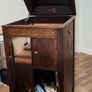 Antique gramophone cabinet, you can use like a sideboard, tible, stand, didlsplay unit Image 3