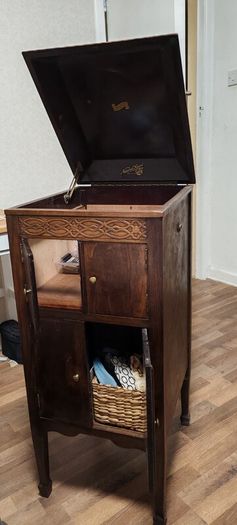 Antique gramophone cabinet, sideboard, storage unit, wine bar