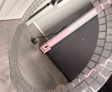 Silver sparkly mirror