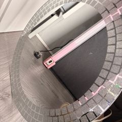 Silver sparkly mirror