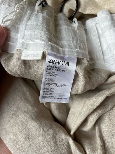 Linen curtains