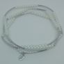 Chrysalis Friendship Pearl White Wrap Bracelet Or Can Be Worn As A Necklace CAN POST Image 2