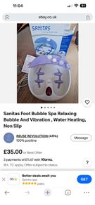 Sanitas Foot Bubble Spa