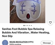 Sanitas Foot Bubble Spa