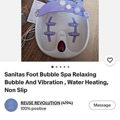 Sanitas Foot Bubble Spa