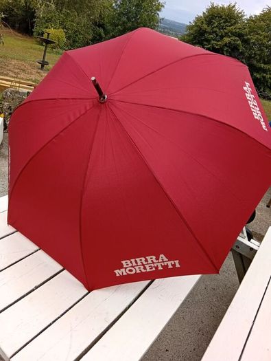 moretti beer umbrella