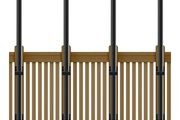 4 Pack String Lights Poles 60 Inch Lamp Pole, Light Bars for Outdoor Fairy Lights, Outdoor Light Poles with Mounting Clips and Hanging Base for Patio, Garden, Backyard, Deck, Fence
