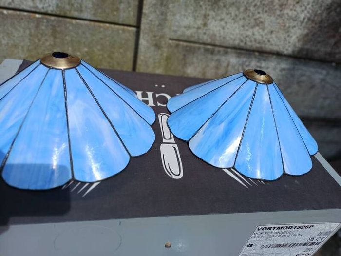 Vintage Stained Glass Ceiling Shades