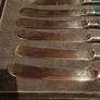 1919 Sterling Silver and Bakerlite Butter Knives Image 2