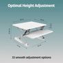 Black Standing Desk Converter Image 2