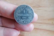 1896 Soth Africa Silver One Shilling Coin