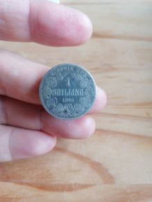1896 Soth Africa Silver One Shilling Coin