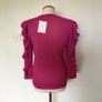 BNWTS Savida pink sparkle Frill Lightweight jumper Medium includes post Image 3