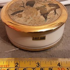 peacock design trinket box