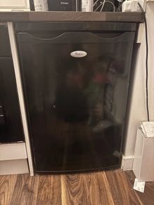 Whirlpool black small fridge