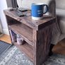 New Barnwood Style Chunky Sofa Side/End Table Image 8