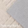 Washable Rugs Living Room 120 x 160 cm Anti Slip Rugs Classic Large Rugs for Bedroom Short Pile Modern Design Floor Mat Soft Touch Geometric Rugs for Kitchen Office Home Decor, Cream Image 5