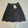 Whistles Black Cotton Broderie Skirt Image 4