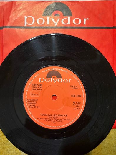 The Jam vinyl single Irish pressing