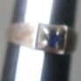 Antique Sterling Silver 925 Sapphire Ring Image 5