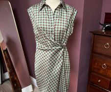 Mango NEW Geometric Print Shirt Mini Dress Small