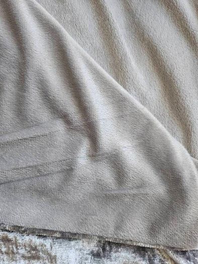 Silver Velvet Throw
