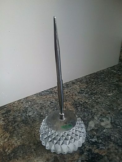 Crystal paper weight pen
