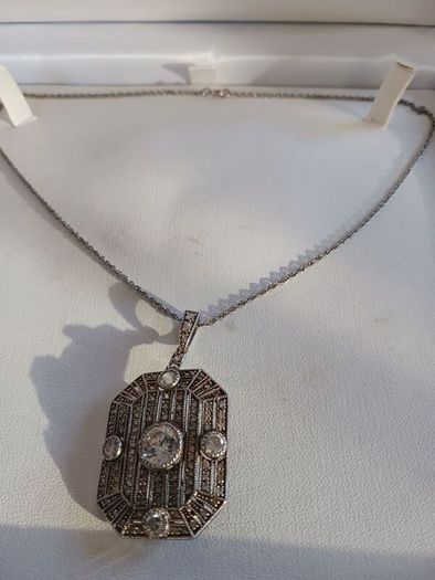 silver necklace
